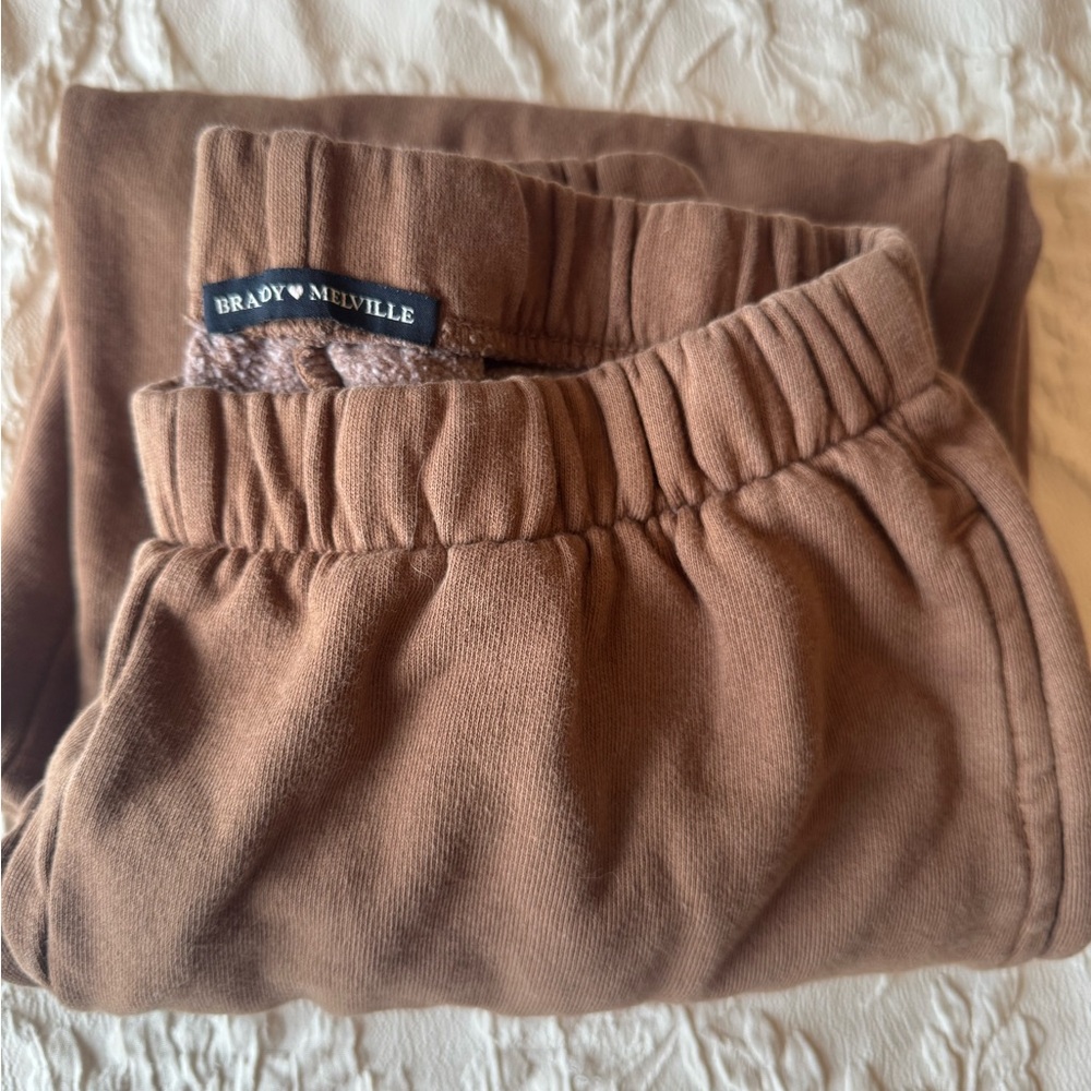 Brandy Melville Tan Kids Sweatpants